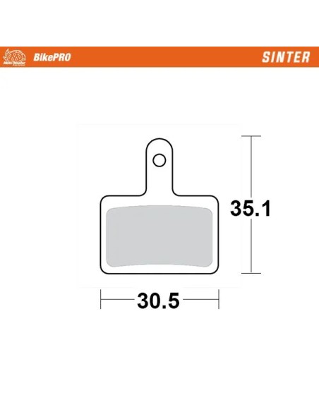 MOTO-MASTER Bremsbeläge - BRAKE PAD SINTER