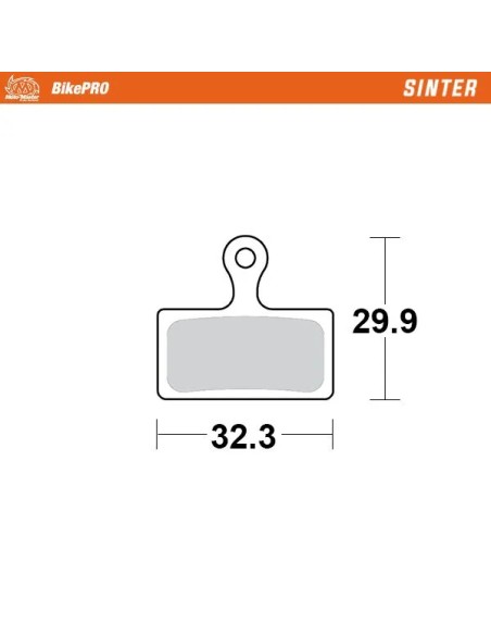 MOTO-MASTER Bremsbeläge - BRAKE PAD SINTER