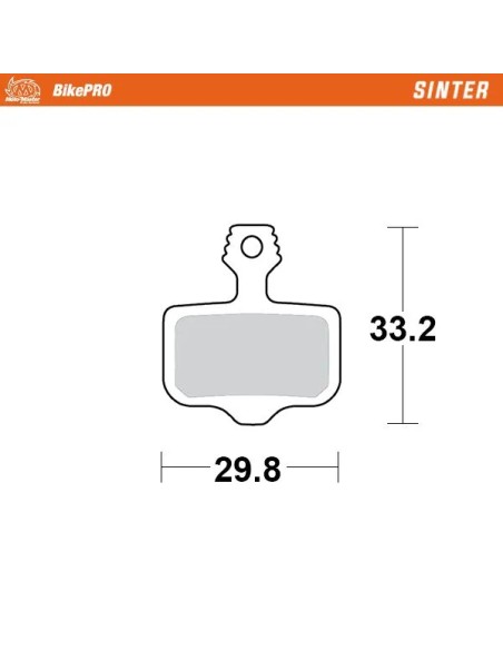 MOTO-MASTER Bremsbeläge - BRAKE PAD SINTER