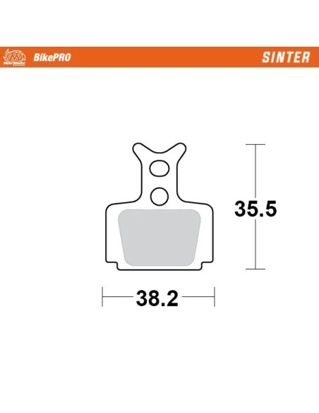 MOTO-MASTER Bremsbeläge - BRAKE PAD SINTER