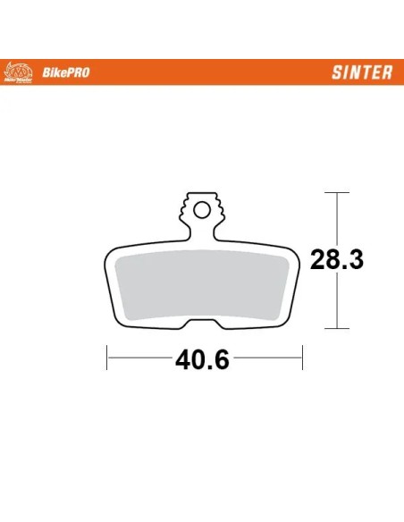 MOTO-MASTER Bremsbeläge - BRAKE PAD SINTER