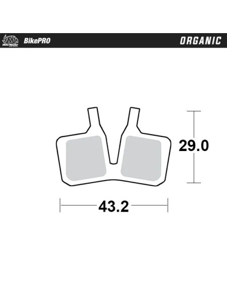 MOTO-MASTER Bremsbeläge - BRAKE PAD ORGANIC