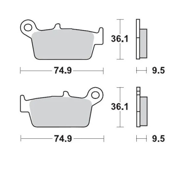 MOTO-MASTER Bremsbeläge & Bremsbacken für HONDA XR 650 L 1993-2021