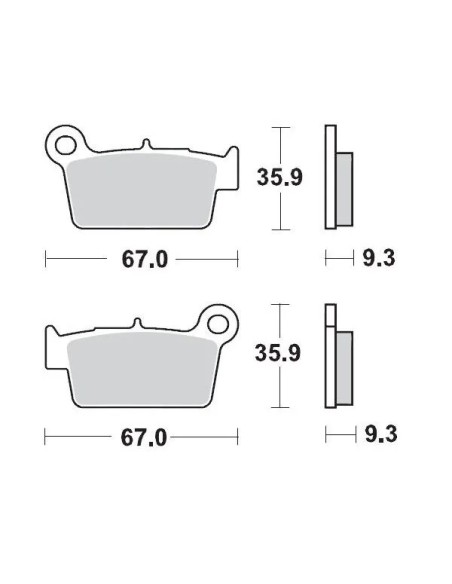 MOTO-MASTER Bremsbeläge & Bremsbacken für YAMAHA WR 450 F 2003-2023
