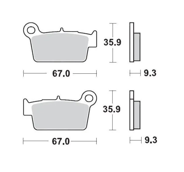 MOTO-MASTER Bremsbeläge & Bremsbacken für YAMAHA WR 450 F 2003-2023