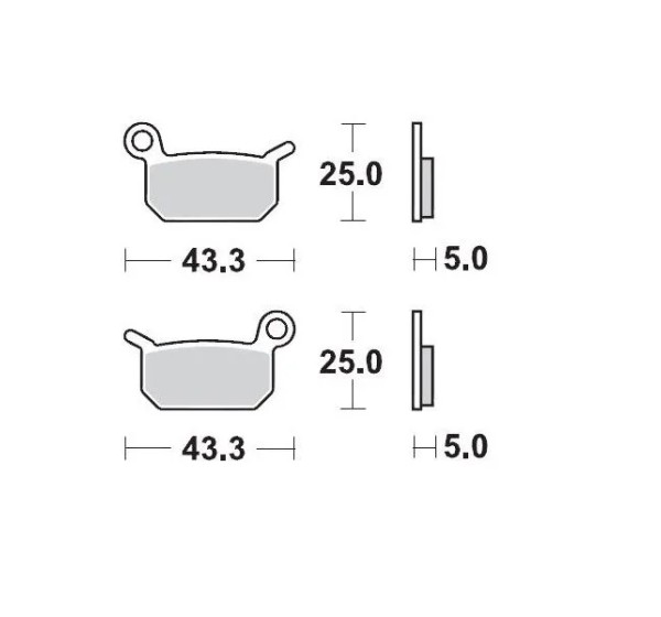MOTO-MASTER Bremsbeläge & Bremsbacken für COBRA MOTO CX 50 JR 2007-2022
