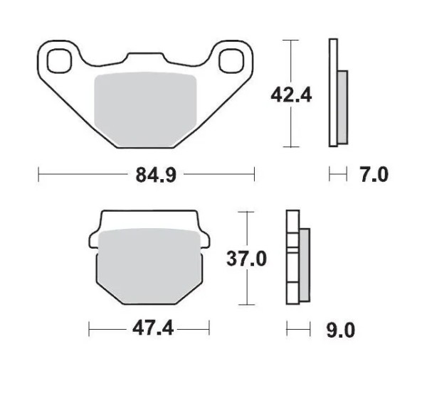 MOTO-MASTER Bremsbeläge & Bremsbacken für POLARIS PHOENIX 200 2X4 2005-2024