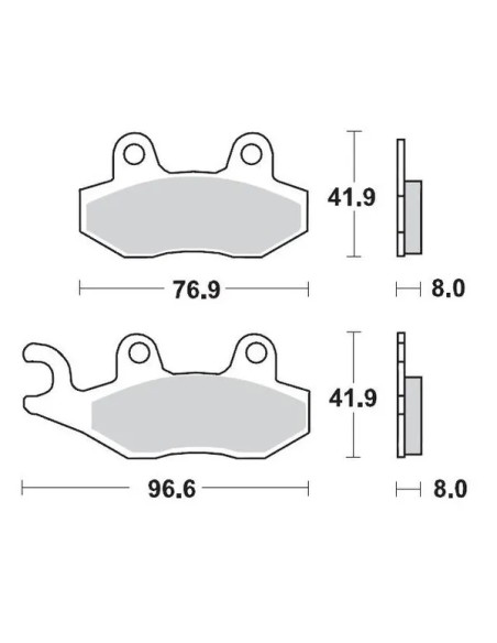MOTO-MASTER Bremsbeläge & Bremsbacken für YAMAHA TT-R 230 ab 2005