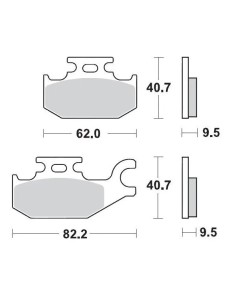 Renn-Bremsbeläge ATV