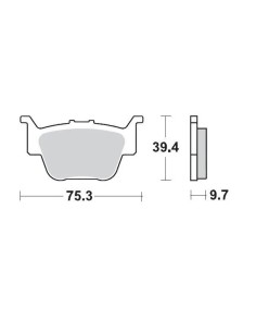 Renn-Bremsbeläge ATV