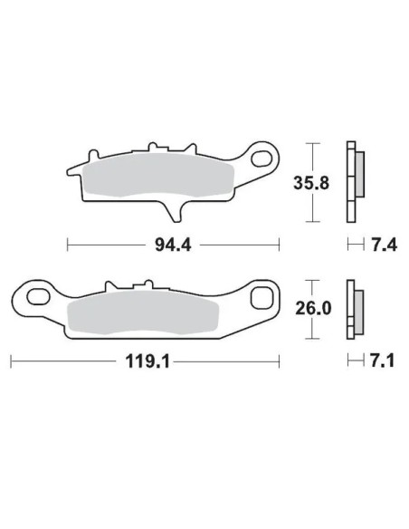 MOTO-MASTER Bremsbeläge & Bremsbacken für KAWASAKI KVF 750 I 4X4 2005-2013