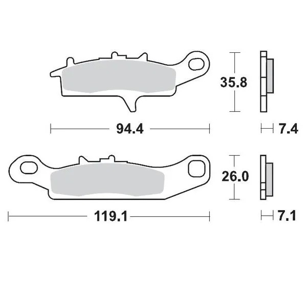 MOTO-MASTER Bremsbeläge & Bremsbacken für KAWASAKI KVF 750 I 4X4 2005-2013