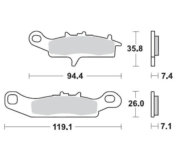 MOTO-MASTER Bremsbeläge & Bremsbacken für KAWASAKI KVF 750 I 4X4 2005-2013