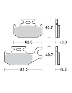 Renn-Bremsbeläge ATV