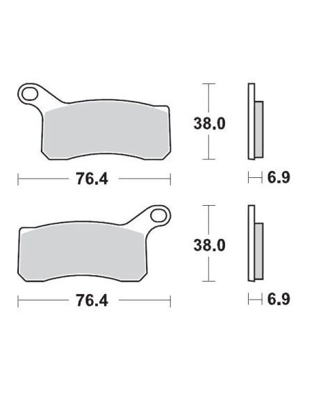 MOTO-MASTER Bremsbeläge & Bremsbacken für KTM XC 525 ATV 2008-2013