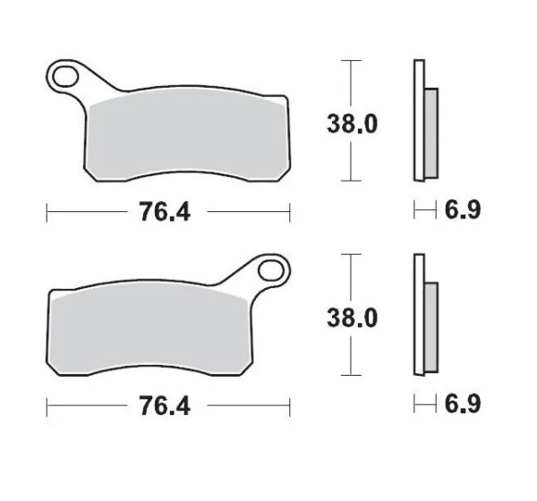 MOTO-MASTER Bremsbeläge & Bremsbacken für KTM XC 525 ATV 2008-2013