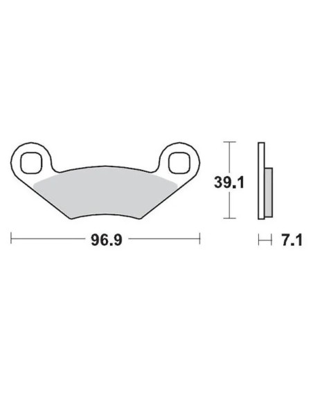 MOTO-MASTER Bremsbeläge & Bremsbacken für POLARIS SPORTSMAN 500 HO (CARB) 4X4 2006-2013
