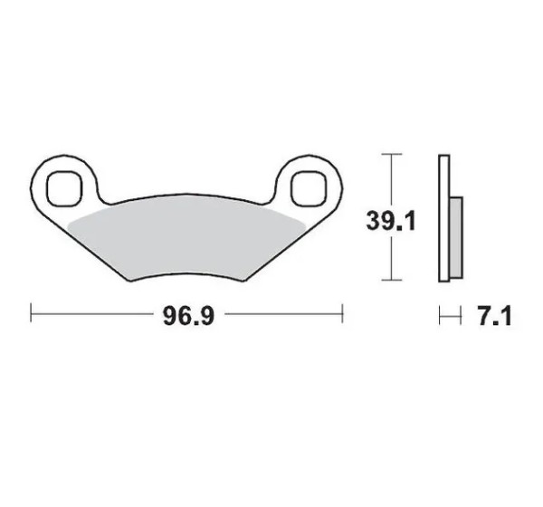 MOTO-MASTER Bremsbeläge & Bremsbacken für POLARIS SPORTSMAN 500 HO (CARB) 4X4 2006-2013