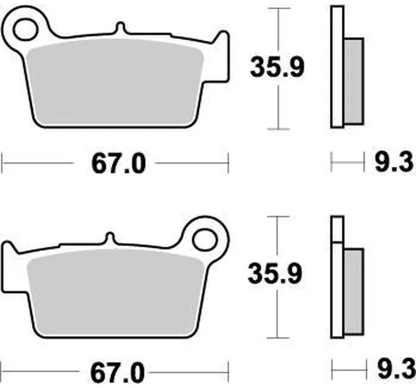 MOTO-MASTER Bremsbeläge & Bremsbacken - BRAKE PAD NITRO