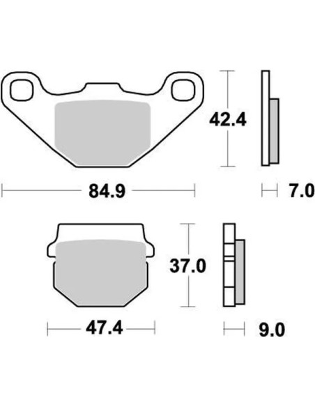 MOTO-MASTER Bremsbeläge & Bremsbacken für POLARIS PHOENIX 200 2X4 2005-2024