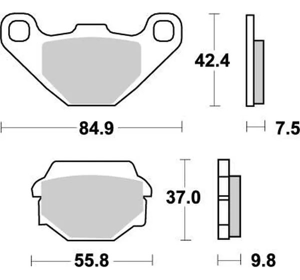 MOTO-MASTER Bremsbeläge & Bremsbacken für KAWASAKI KLR 650 1989-2007