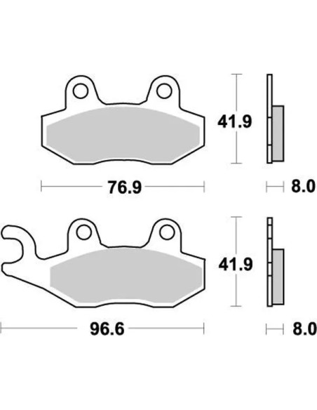 MOTO-MASTER Bremsbeläge & Bremsbacken für KAWASAKI KVF 750 I 4X4 2005-2023