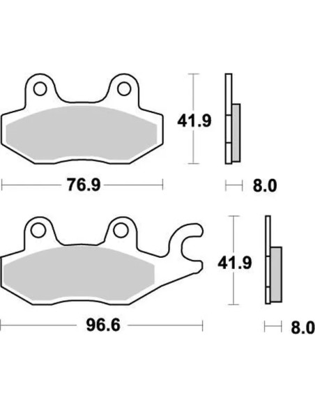 MOTO-MASTER Bremsbeläge & Bremsbacken für KAWASAKI KVF 750 I 4X4 2005-2023