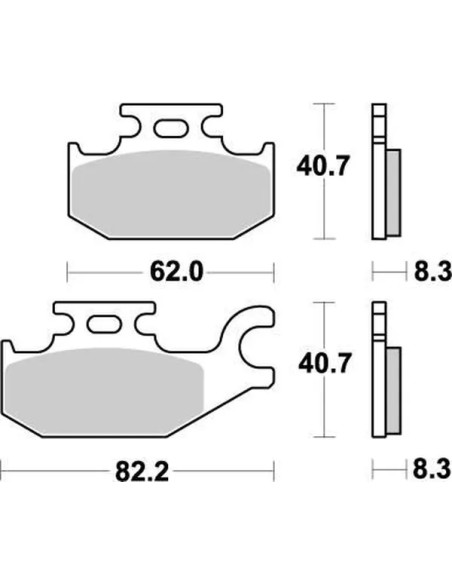 MOTO-MASTER Bremsbeläge & Bremsbacken für SUZUKI LT-A 500 AXI 4X4 2011-2024