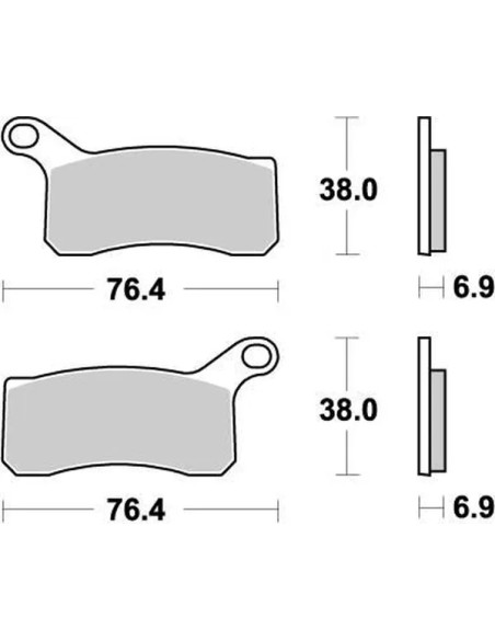 MOTO-MASTER Bremsbeläge & Bremsbacken für KTM XC 525 ATV 2008-2013