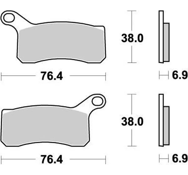 MOTO-MASTER Bremsbeläge & Bremsbacken für KTM XC 525 ATV 2008-2013