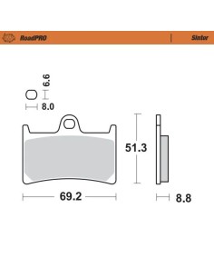 RoadPRO Sinder Bremsbelag vorne