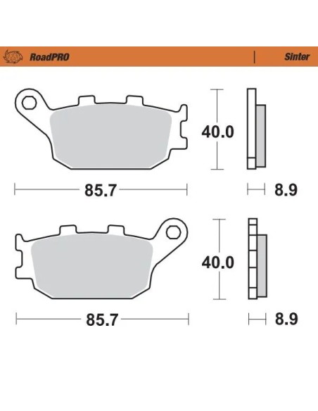 MOTO-MASTER Bremsbeläge & Bremsbacken für KAWASAKI KLZ 1000 ABS 2015-2024