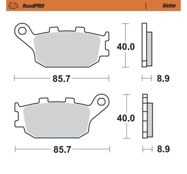 MOTO-MASTER Bremsbeläge & Bremsbacken für KAWASAKI KLZ 1000 ABS 2015-2024
