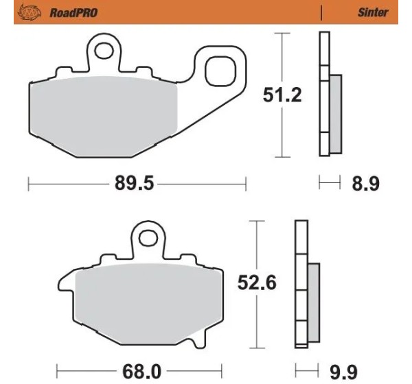 MOTO-MASTER Bremsbeläge & Bremsbacken für KAWASAKI ER-6F 650 2006-2016