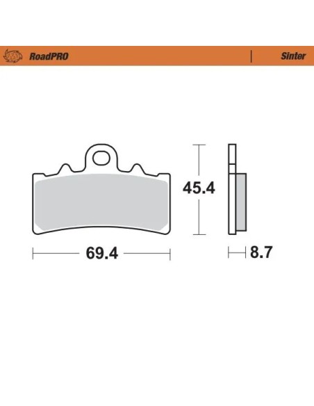 MOTO-MASTER Bremsbeläge & Bremsbacken für KTM DUKE 125 ABS 2013-2023