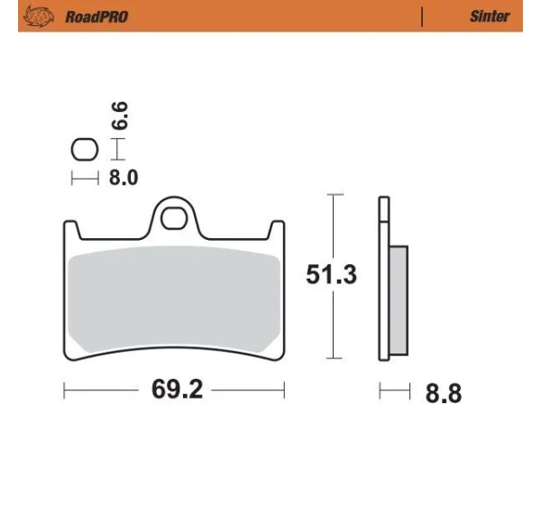 MOTO-MASTER Bremsbeläge & Bremsbacken für YAMAHA XP 530 T-Max ABS 2012-2019