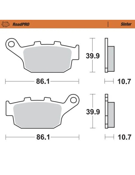 MOTO-MASTER Bremsbeläge & Bremsbacken für HONDA XRV 750 1990-2003