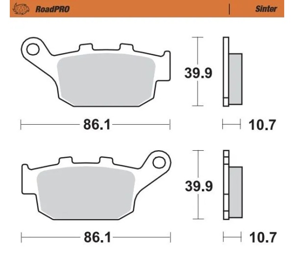 MOTO-MASTER Bremsbeläge & Bremsbacken für HONDA XRV 750 1990-2003