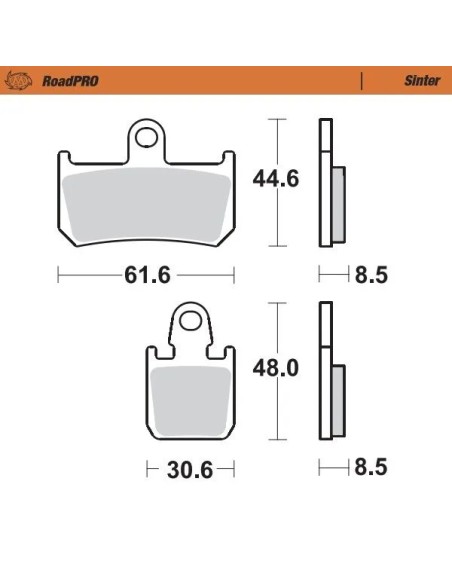 MOTO-MASTER Bremsbeläge & Bremsbacken für YAMAHA YZF-R1 1000 2007-2014