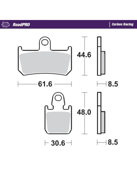 MOTO-MASTER Bremsbeläge & Bremsbacken für YAMAHA YZF-R1 1000 2007-2014