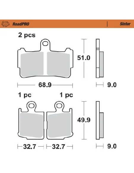 MOTO-MASTER Bremsbeläge & Bremsbacken für HONDA VFR 1200 F 2010-2016