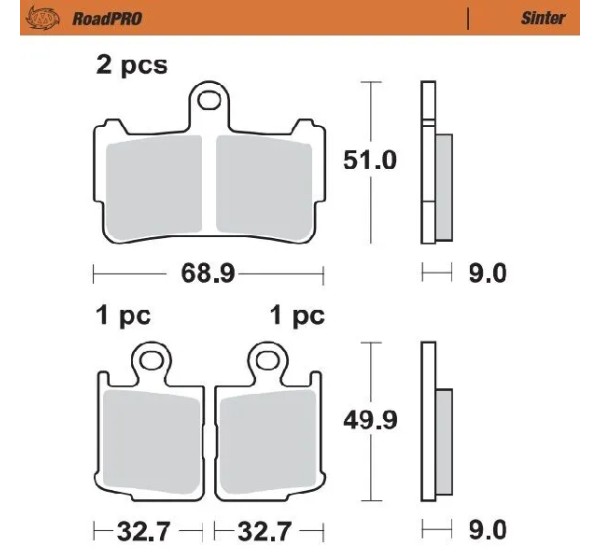 MOTO-MASTER Bremsbeläge & Bremsbacken für HONDA VFR 1200 F 2010-2016
