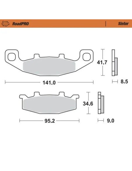 MOTO-MASTER Bremsbeläge & Bremsbacken für KAWASAKI GPX 600 R 1988-1999