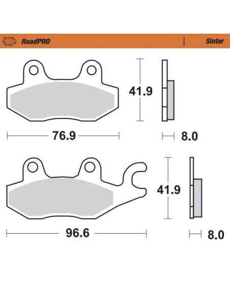 MOTO-MASTER Bremsbeläge & Bremsbacken für KAWASAKI NINJA 125 ABS 2019-2024