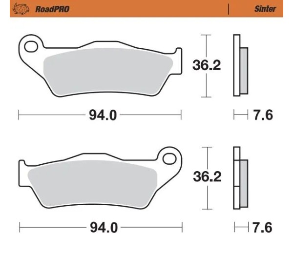 MOTO-MASTER Bremsbeläge & Bremsbacken für BMW R NINE T ABS 2014-2023