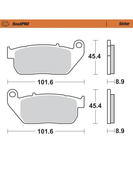 MOTO-MASTER Bremsbeläge & Bremsbacken für Harley Davidson XL 1200 C 2004-2013
