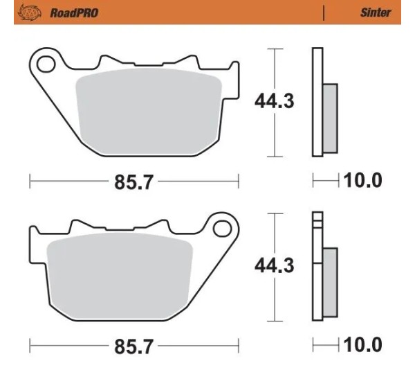 MOTO-MASTER Bremsbeläge & Bremsbacken für Harley Davidson XL 1200 C 2007-2013