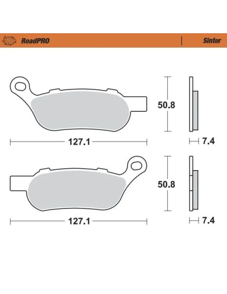 MOTO-MASTER Bremsbeläge & Bremsbacken für Harley Davidson FLSTC 1690 ABS 2012-2017