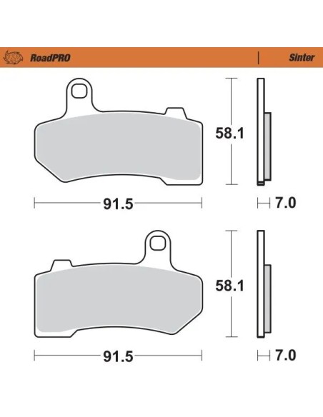 MOTO-MASTER Bremsbeläge & Bremsbacken für Harley Davidson VRSCDX 1250 ABS 2008-2017