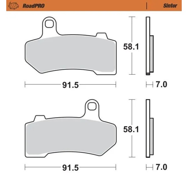 MOTO-MASTER Bremsbeläge & Bremsbacken für Harley Davidson VRSCDX 1250 ABS 2008-2017